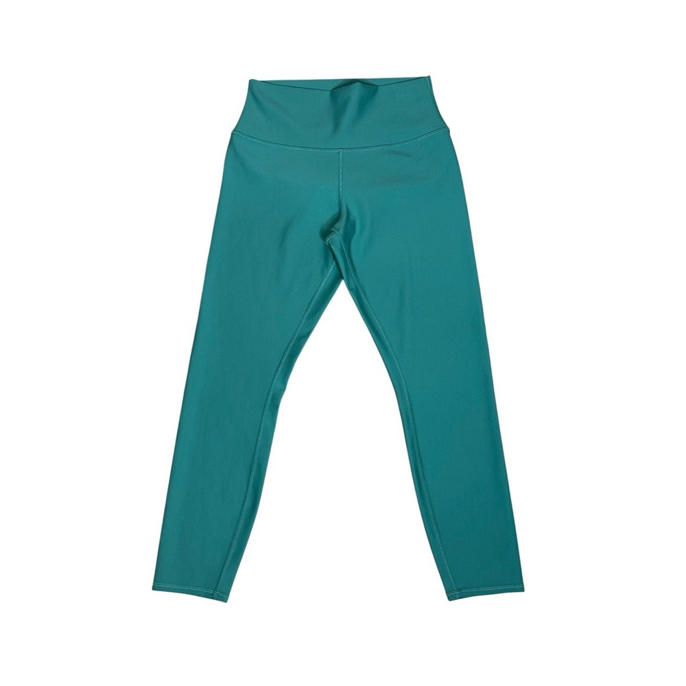 ALO‎ YOGA Women Turquoise Green Solid Soft Active Athleisure Legging Size Large